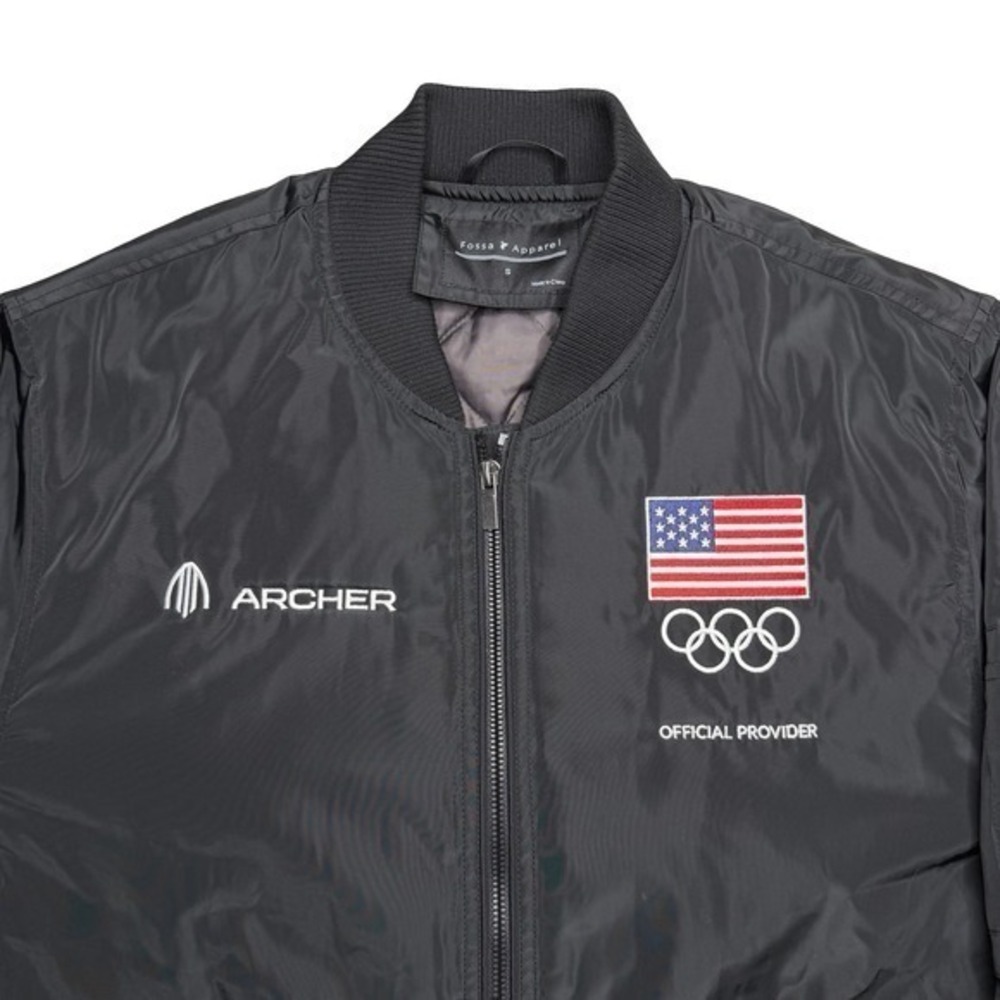 Archer Aviation Olympics official provider promo Fossa black jacket Jimmy Fallon - Picture 4 of 7